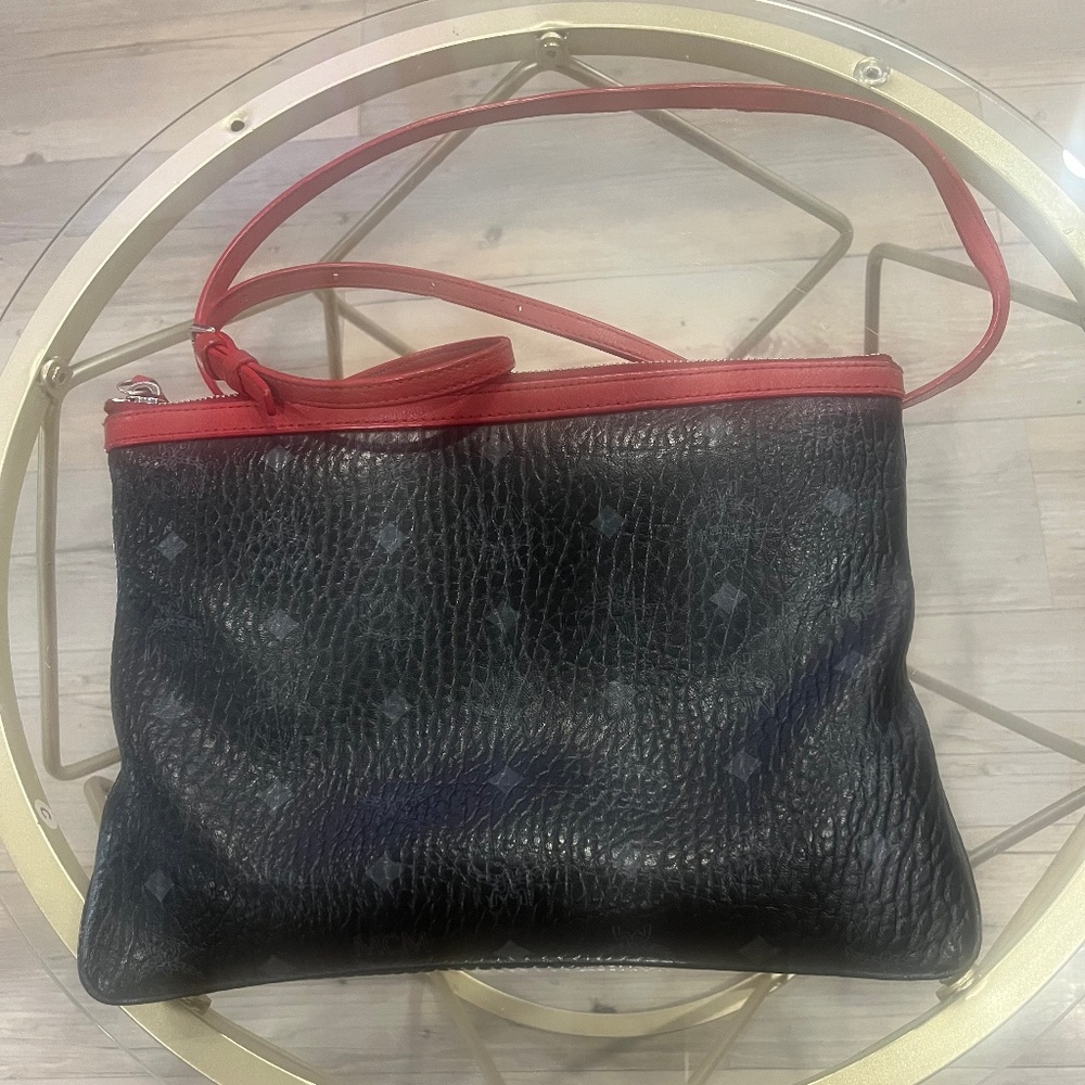 MCM Visetos Crossbody Clutch